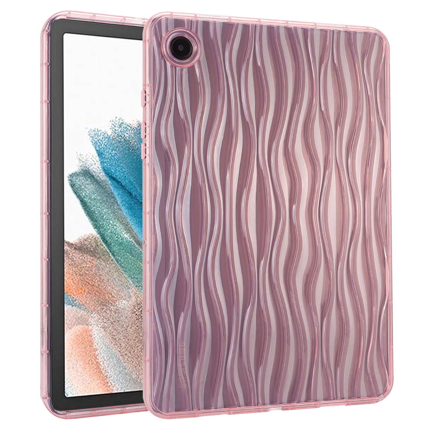 For Samsung Galaxy Tab A8 (2021) X200 Tab A8 (2022) Wave Texture Protective Cover Clear TPU Tablet Case For Samsung Galaxy Tab A8 (2021) X200 Tab A8 (2022) Wave Texture Protective Cover Clear TPU Tablet Case